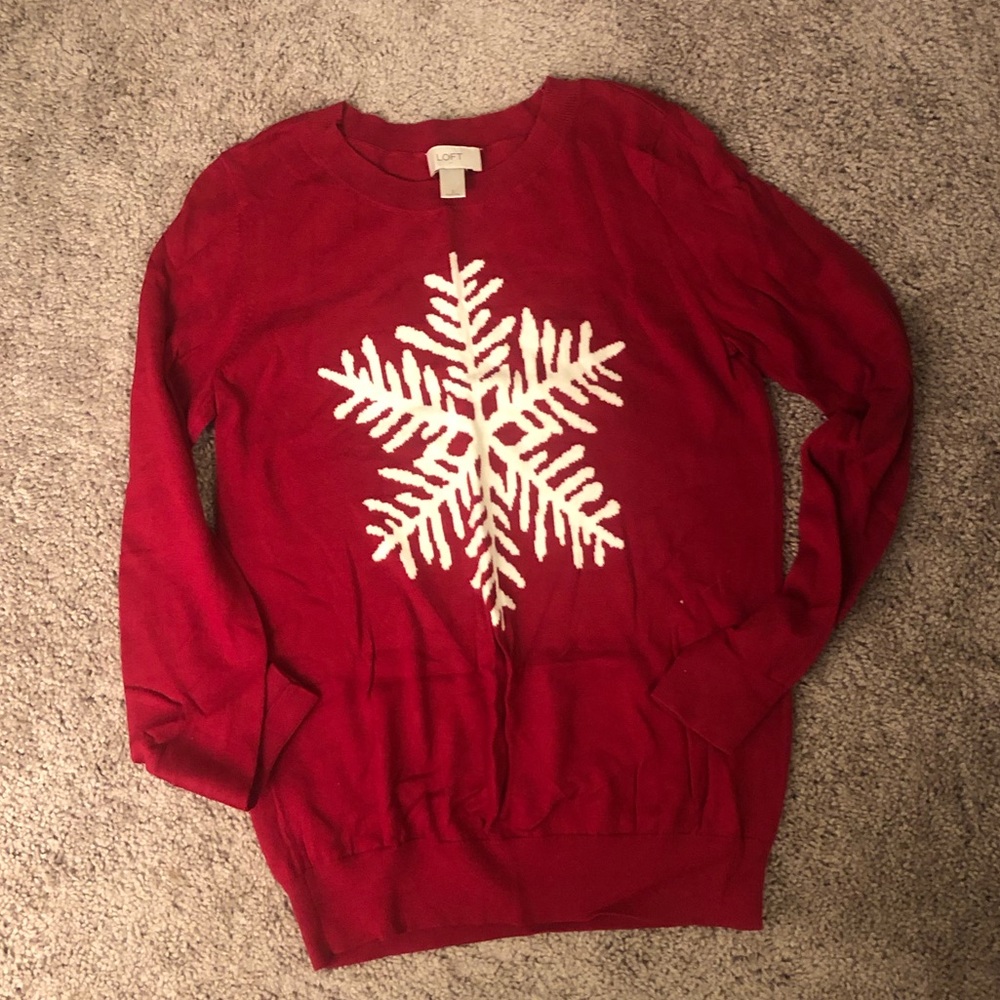 Anne Taylor Loft Snowflake Sweater